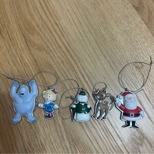 Rudolph the Red Nosed Reindeer Mini Ornament Set Bundle Bumble Santa Abominable